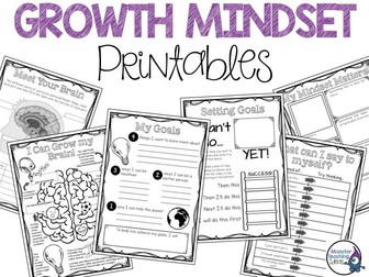 Growth Mindset Activities & Printables