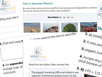 Summer Learning Adventure – KS1–KS2 Phonics, Reading & Maths Booklet