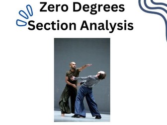 A Level Dance - Akram Khan - Zero Degrees analysis sheet