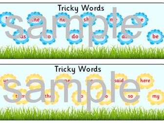 Jolly Phonics Tricky Word Mat