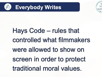AQA iGCSE USA - 1920s Cinema