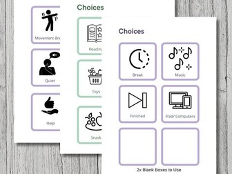 Visual Choice Board | EYFS | SEND | Printable PDF