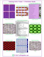 Confusing Verbs 7 Game Plus 2 Worksheet Bundle