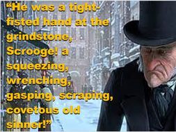 A Christmas Carol Key Quote display  Teaching Resources