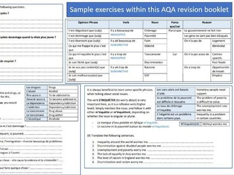 FRENCH Social and global issues AQA Revision Booklet