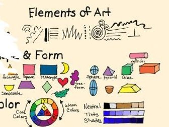 Elements of Art Lesson and Worksheet