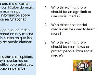 Revision or Cover Booklet for Theme 1 Spanish GCSE