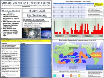 Climate Change and Tropical Storms