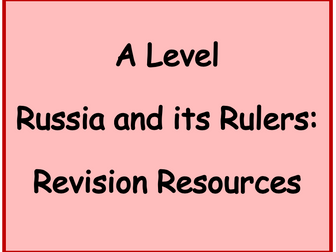 Russia & its Rulers Economic Policies
