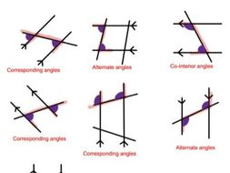 Angles Rules in Parallel Lines (Alternate, Co-interior & Corresponding ...