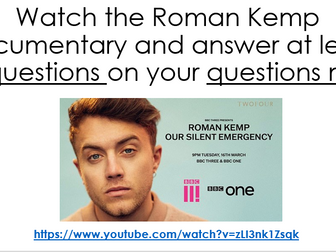 Roman Kemp: Our Silent Emergency