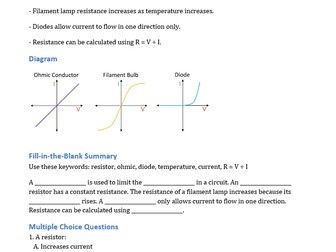 AQA Electricity Revision Booklet