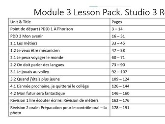 Module 3 12 Lesson Super Pack Studio 3 Rouge