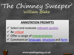 Essay on the chimney sweeper by william blake