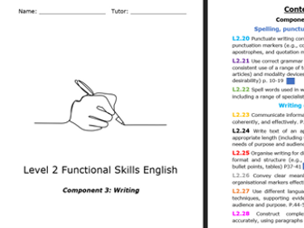 Writing Booklet - Level 2 Functional Skills English