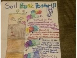 Soil Profile (Horizon) Poster activity with grading rubric
