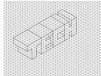 Isometric grid underlays A3