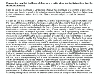 UK Parliament 30/30 essays