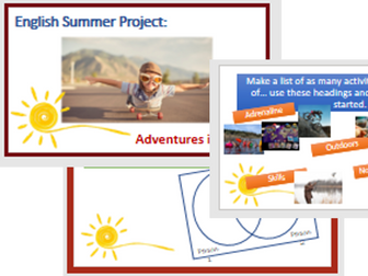 Summer Enrichment Project - Key Stage 3- Inviting Adventure