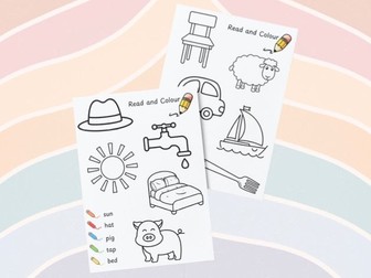 Read and Colour Phonics Pack