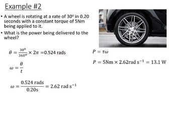 BTec Engineering - Energy in Rotational Mechanics (PowerPoint)