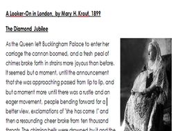 GCSE English Language Paper 2 - 19th Century Non-Fiction Unseen Analysis - The Diamond Jubilee