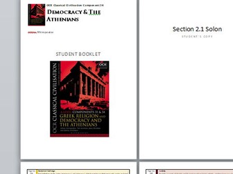 Democracy & Athenians Textbook Companion - OCR Classical Civilization Component 34