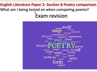 English Literature Paper 2 - Exam revision, comparing poems AO2