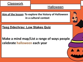 KS3/4 Halloween lesson