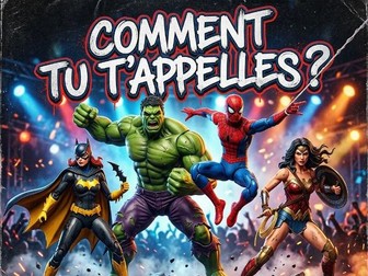 Primary French Song: Comment tu t'appelles? Superhero style