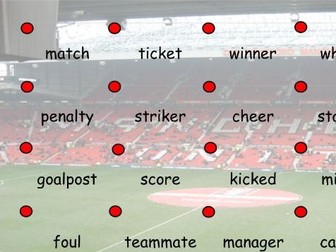 Football Man Utd themed reading game using phase 5 phonemes