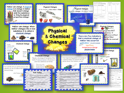 Chemical and Physical Changes of Matter Presentation and Student ...