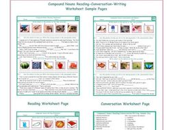 Compound Nouns Reading-Conversation-Writing Worksheets-ESL Fun Class! Try out our Compound Nouns Rea