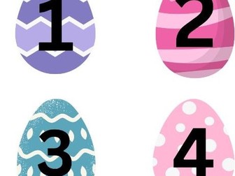 Easter Egg Number Cards
