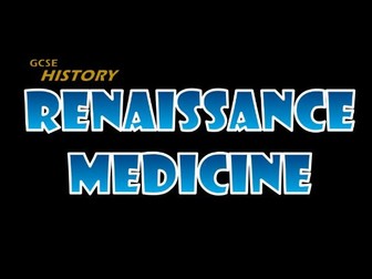 GCSE History - Renaissance medicine
