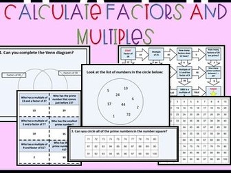 What are multiples and factors? Factors and Multiples Bundle