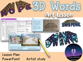 WORD ART One Off Lesson - Illustration, Text