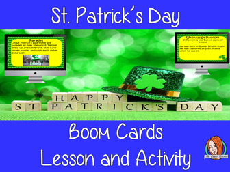 St. Patrick's Day - Boom Cards Digital Lesson
