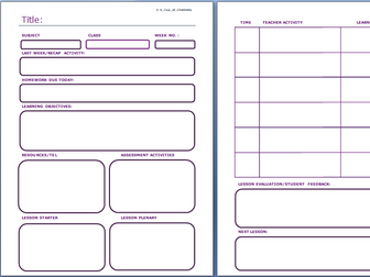 Outstanding Lesson Plan