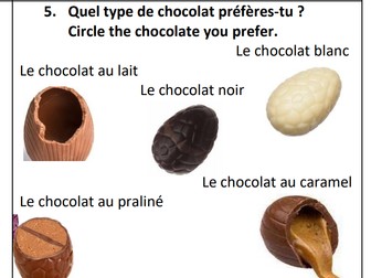 Easter / Pâques Worksheet