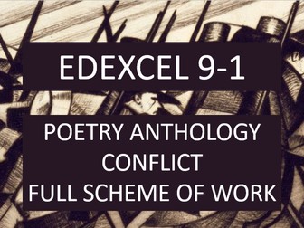 Edexcel Conflict Poetry Anthology Full Scheme