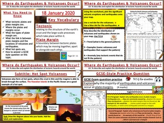 Tectonic Hazards: The Distribution of Earthquakes and Volcanoes