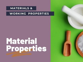 Material properties - PPT GCSE DT
