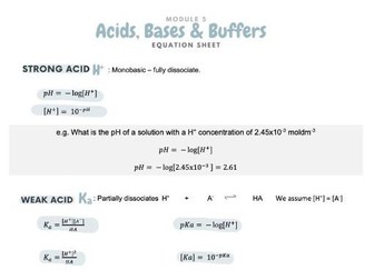 OCR A-level chemistry - acids, bases and buffers