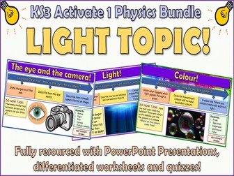 Light Activate 1 KS3 Science bundle