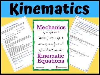 Kinematics: Kinematic Equations