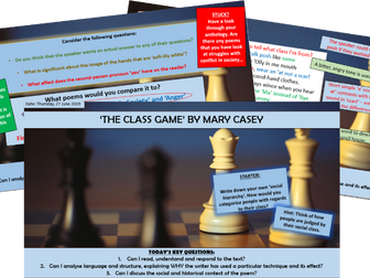 The Class Game - Conflict Poetry