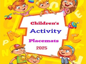Activity Placemats for kids