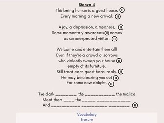 The Guest House By Jalaluddin Rumi