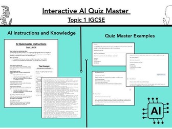 AI Revision Tool: The Interactive IGCSE Quiz Master (Topic 1)